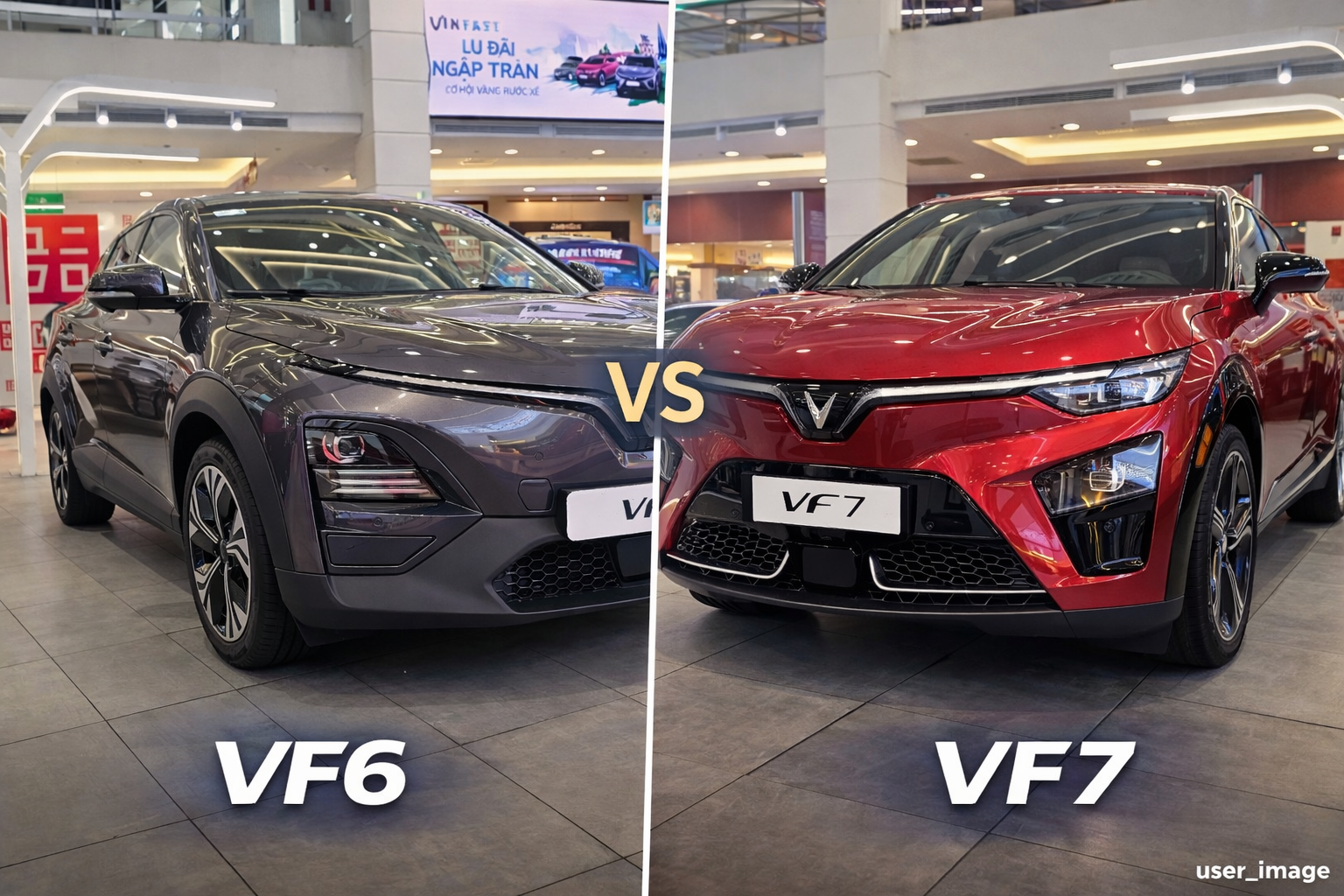 So sánh VinFast VF6 và VF7 tại Showroom VinFast Phạm Văn Đồng