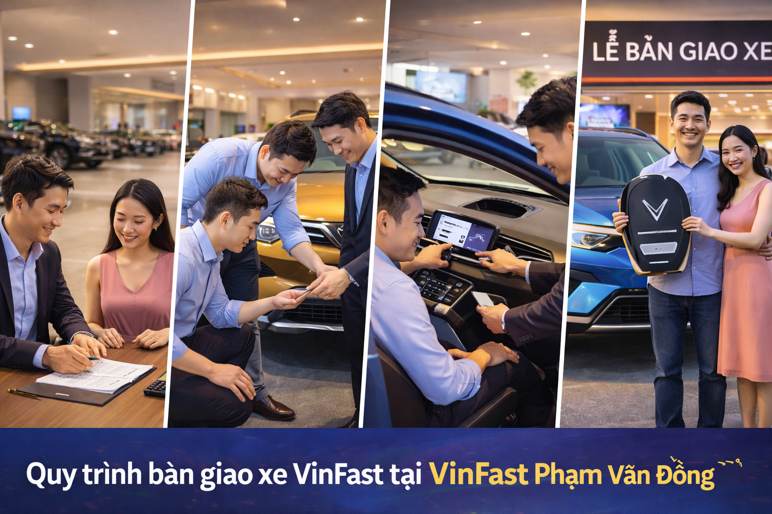 Quy trình bàn giao xe VinFast tại VinFast Phạm Văn Đồng