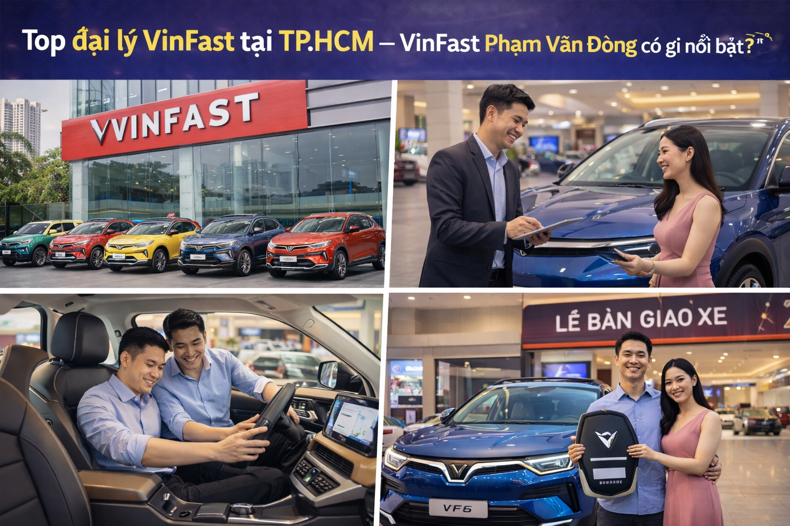 Top đại lý VinFast tại TP.HCM – VinFast Phạm Văn Đồng có gì nổi bật?