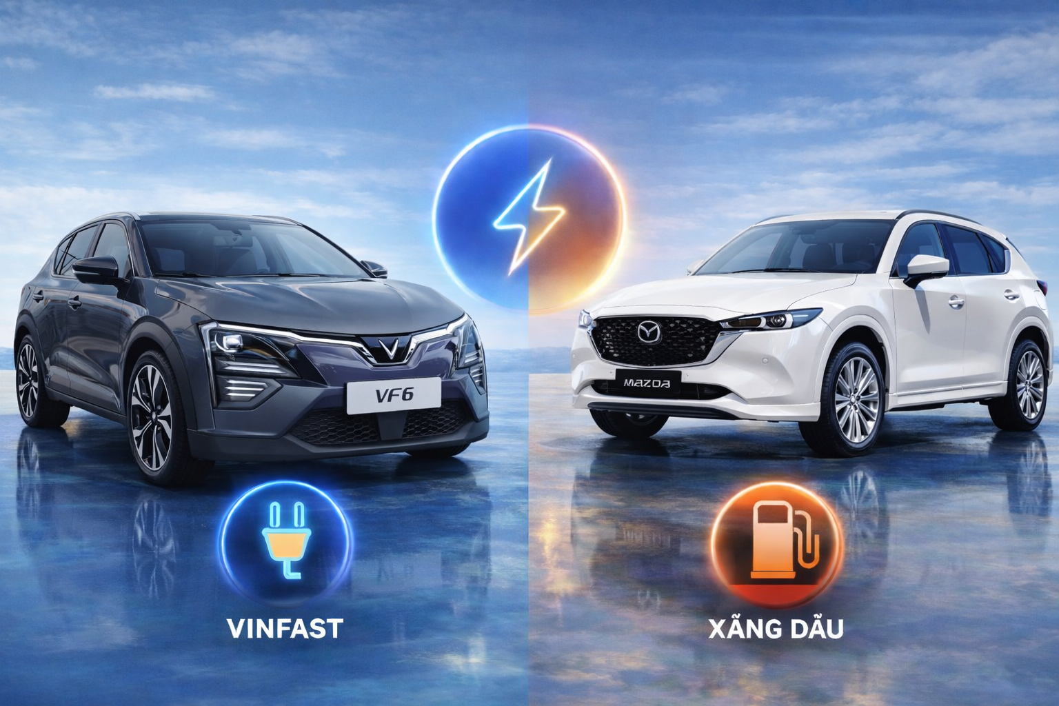 VinFast VF6 và Mazda CX5 khác nhau gì? So sánh chi tiết