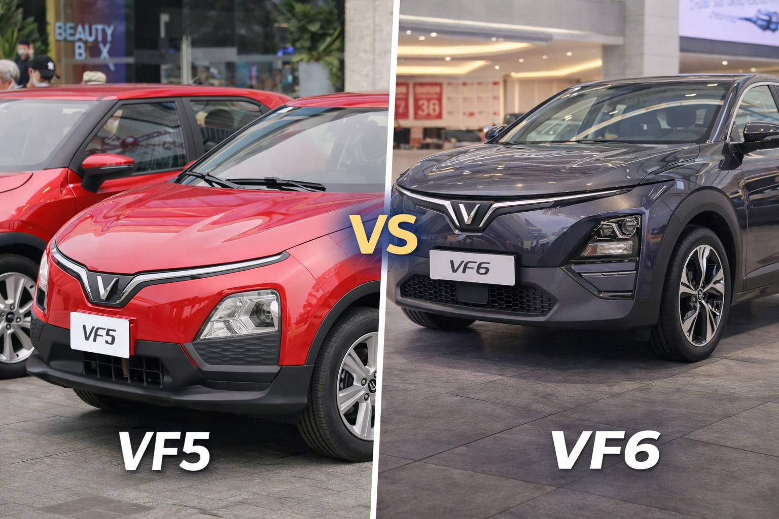 VinFast VF5 vs VF6: nên chọn xe nào tại VinFast Phạm Văn Đồng?
